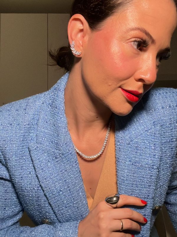 Brincos Ear cuff Beatrice Cristal