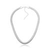 Chocker Malha snake grossa ródio branco