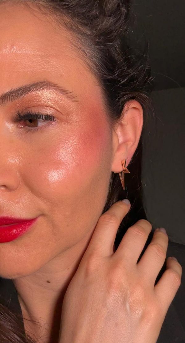 Brincos estrela dourada