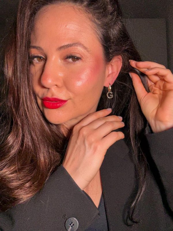 Argolas Personalizadas letra G dourada