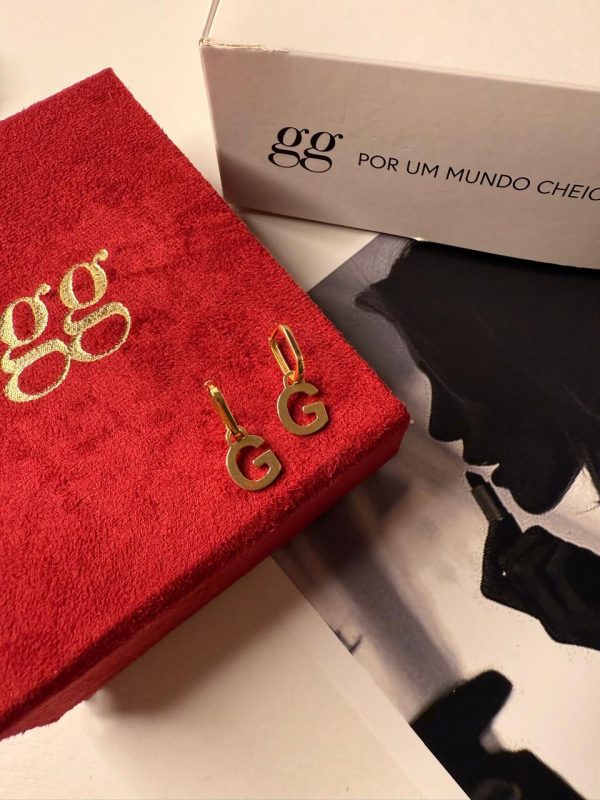 Argolas Personalizadas letra G dourada