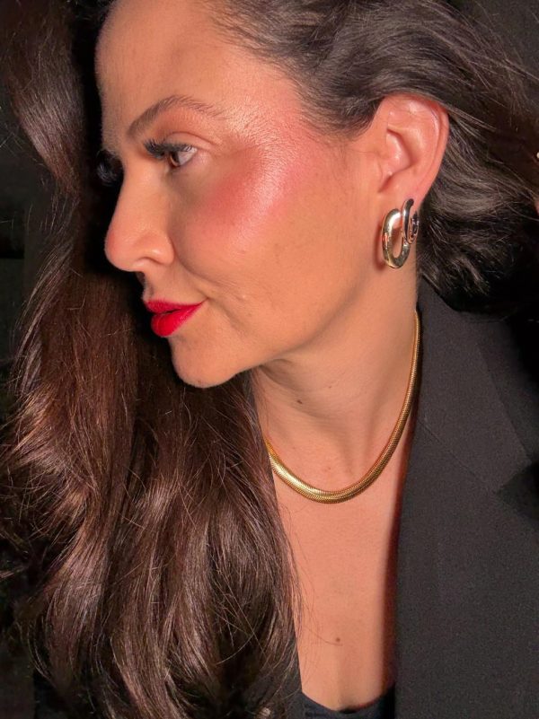 Chocker Malha snake grossa b. ouro