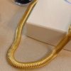 Chocker Malha snake grossa b. ouro