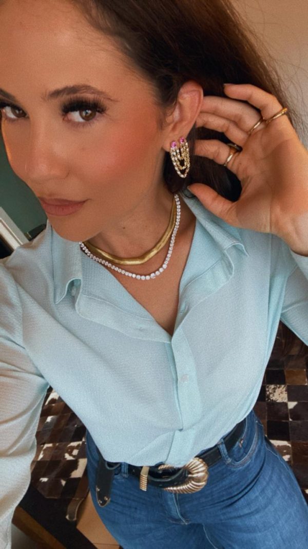 Chocker Malha snake grossa b. ouro