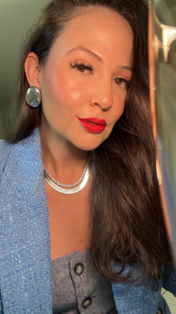 Chocker Fita grossa ródio branco