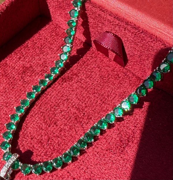 Kit Riviera Luxo Esmeralda +brincos