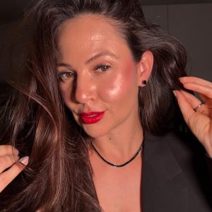 Conj Riviera Negra + brincos