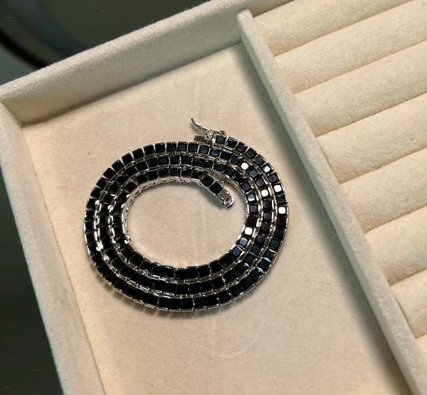 Conj Riviera Negra + brincos