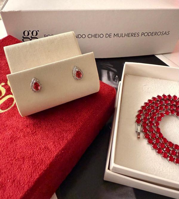 Kit Riviera Amorozza Rubi +brincos