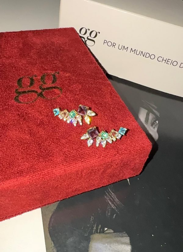 Brincos Ear cuff Luxo Collors