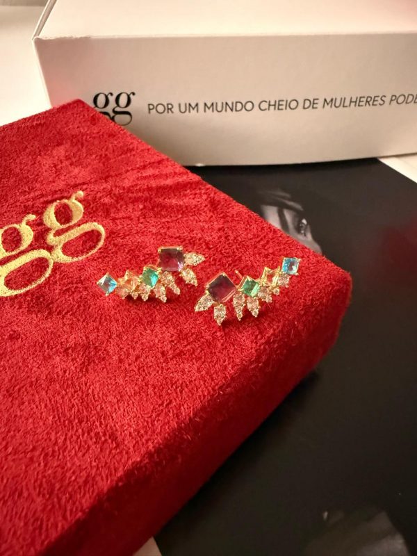 Brincos Ear cuff Luxo Collors