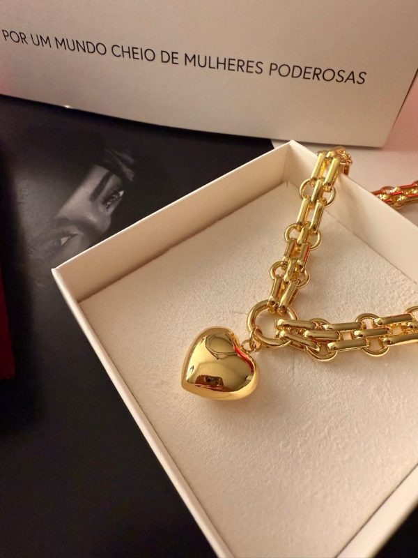 Conj Coração Dourado