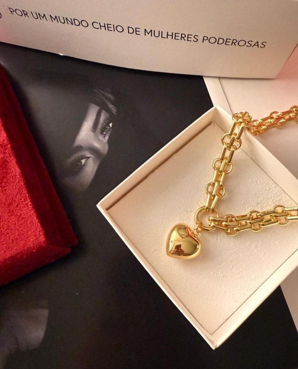 Conj Coração Dourado