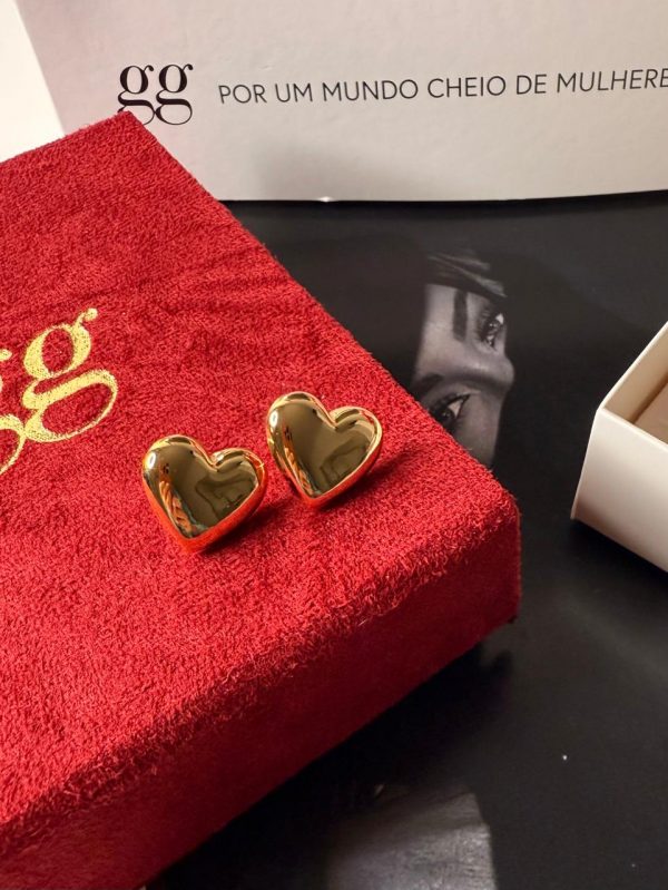 Conj Coração Dourado