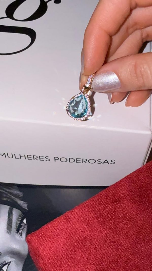 Pingente Gota Encanto Celeste