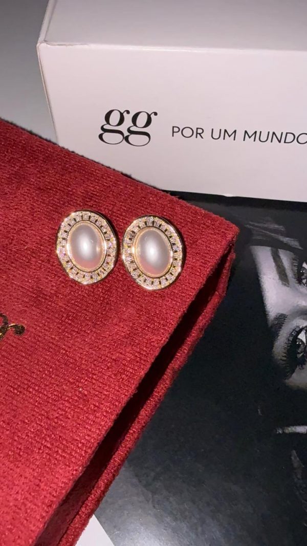 Brincos Angelina de Pérola