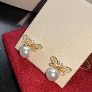Brincos Libélula de Pérola