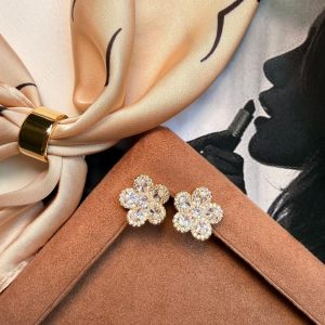 Brincos Flor de Cristal
